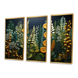Yellow Ferns Plant Forest Tapestry - Multi-Panels
