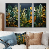 Yellow Ferns Plant Forest Tapestry - Multi-Panels