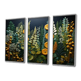 Yellow Ferns Plant Forest Tapestry - Multi-Panels