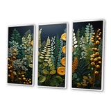 Yellow Ferns Plant Forest Tapestry - Multi-Panels