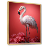 Monochrome Flamingo Fading Glow - Flamingo Bedroom Wall Art