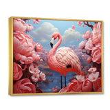 Pink Flamingo Flair - Flamingo Canvas Wall Art
