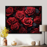 Red Black Rose Eternal Beauty IV - Floral Canvas Wall Art