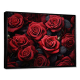 Red Black Rose Eternal Beauty IV - Floral Canvas Wall Art