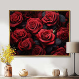 Red Black Rose Eternal Beauty IV - Floral Canvas Wall Art