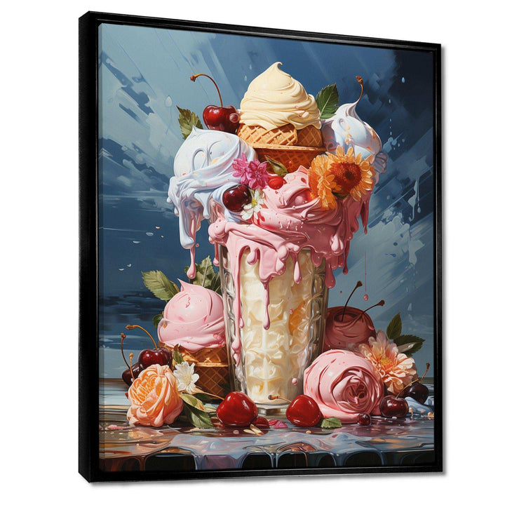 Food Ice Cream III - Food &amp; Beverage Canvas Wall Art