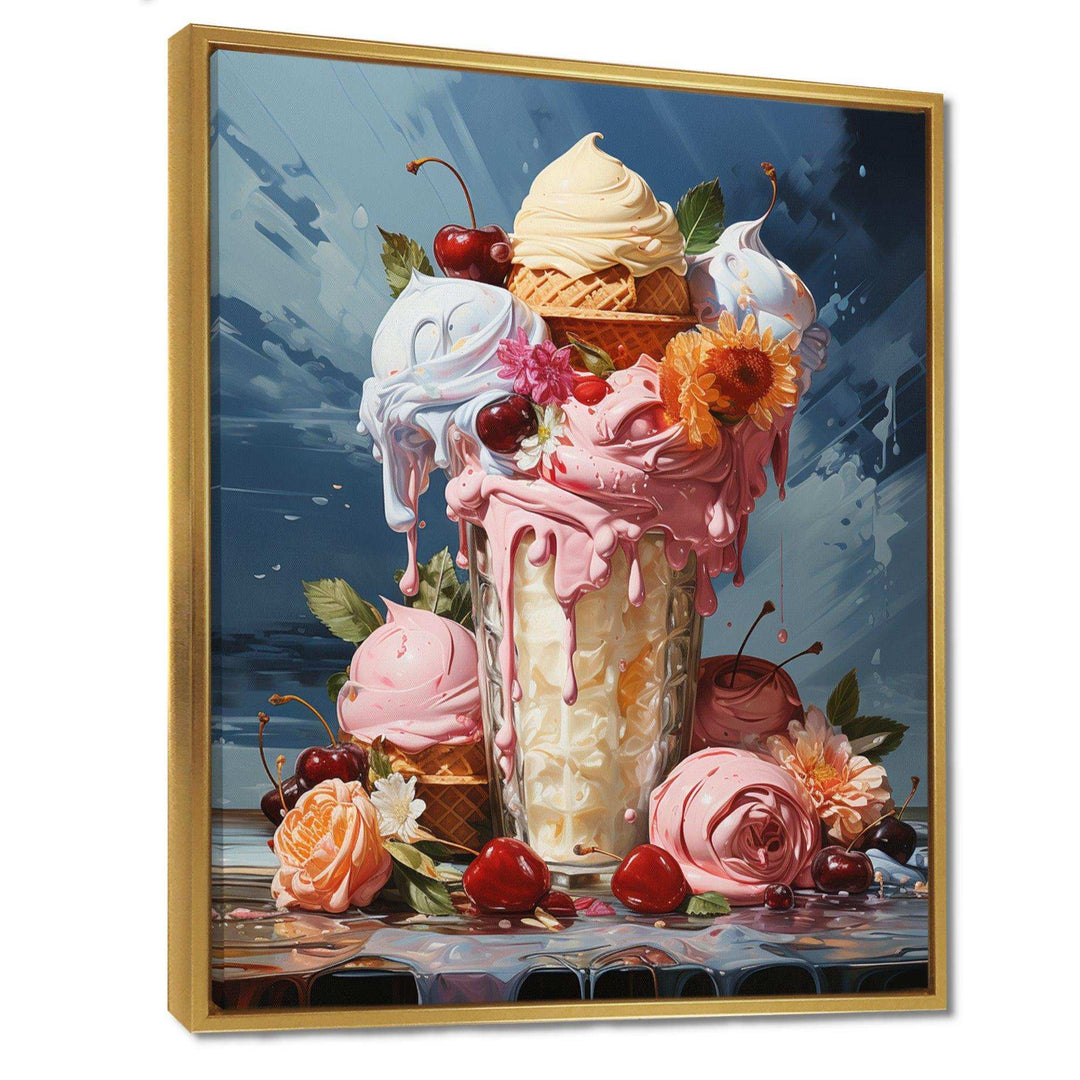 Food Ice Cream III - Food &amp; Beverage Canvas Wall Art