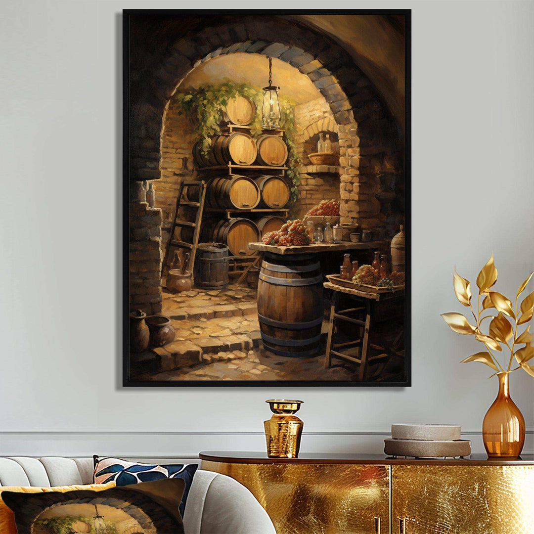 French Wine Cellar I - Food &amp; Beverage Canvas Wall Art