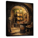 French Wine Cellar I - Food & Beverage Canvas Wall Art