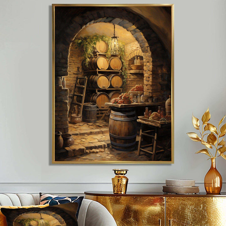 French Wine Cellar I - Food &amp; Beverage Canvas Wall Art