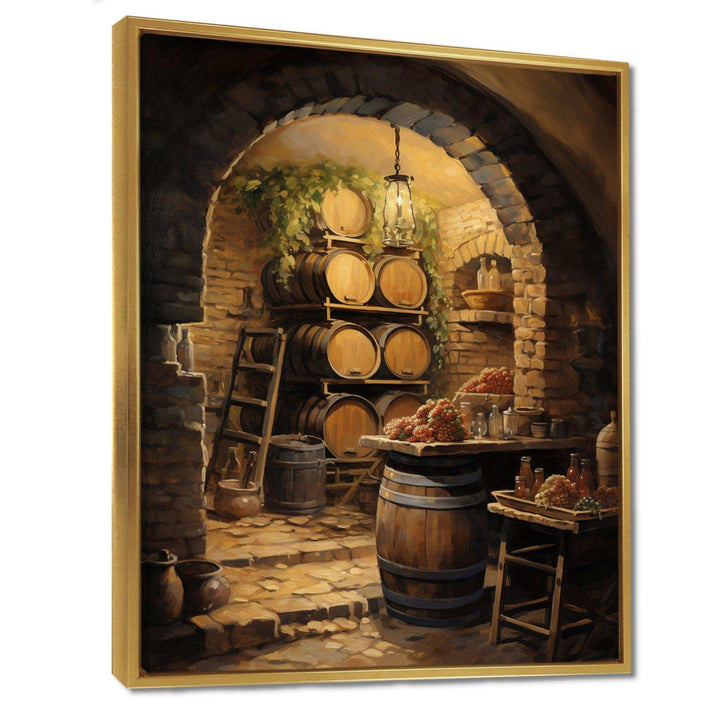French Wine Cellar I - Food &amp; Beverage Canvas Wall Art