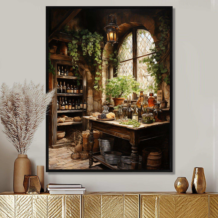 French Wine Cellar II - Food &amp; Beverage Canvas Wall Art