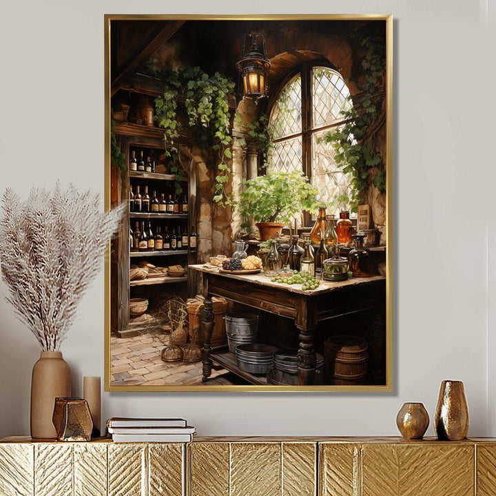 French Wine Cellar II - Food &amp; Beverage Canvas Wall Art