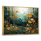 Forest Enchanted Canopy Patchwork II - Landscapes Canvas Wall Art