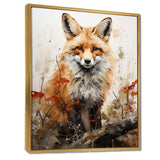 Fox Wilderness Observer - Animals Canvas Wall Art