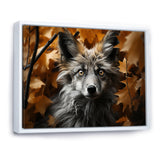 Fox Woodland Enigma - Fox Framed Canvas Art