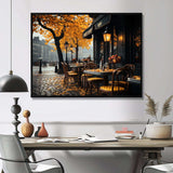 France Parisian Cafe Charm III - Landscapes Canvas Wall Art