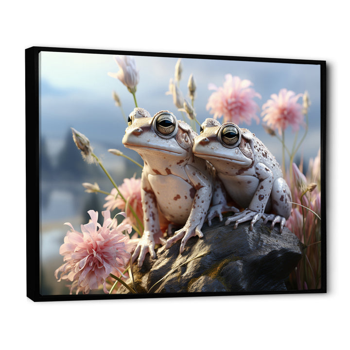 Frog Monochrome Landscape - Frog Home Decor Art