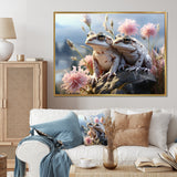 Frog Monochrome Landscape - Frog Home Decor Art