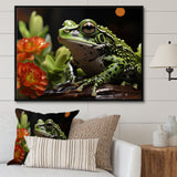 Frog Amphibian Serenade - Frog Bedroom Wall Art