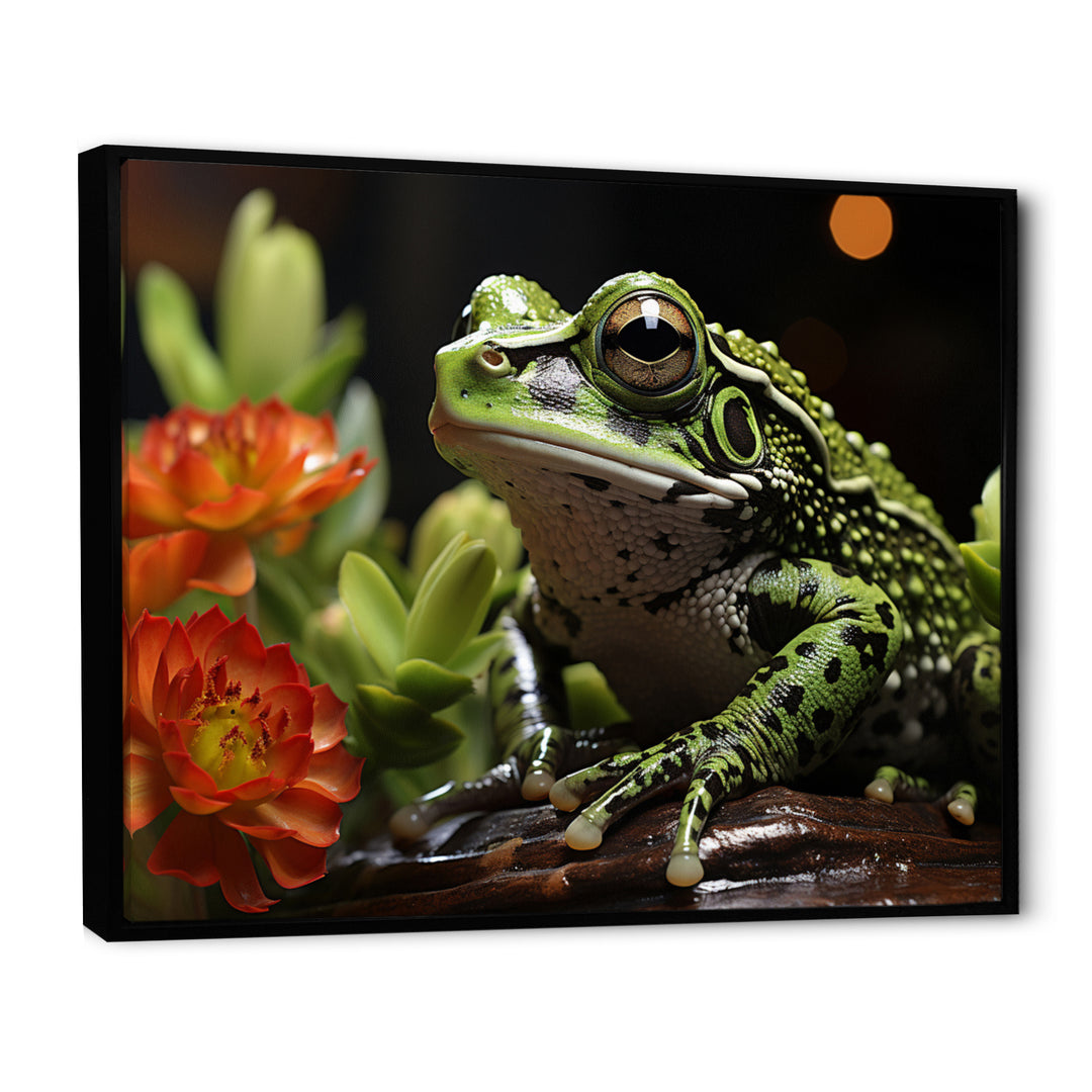 Frog Amphibian Serenade - Frog Bedroom Wall Art