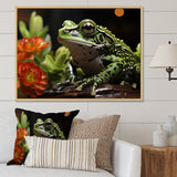 Frog Amphibian Serenade - Frog Bedroom Wall Art