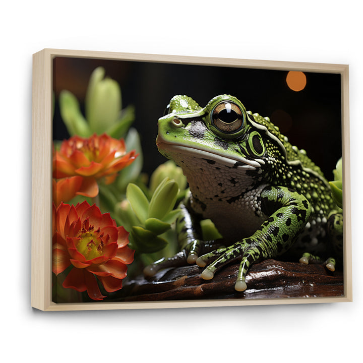 Frog Amphibian Serenade - Frog Bedroom Wall Art