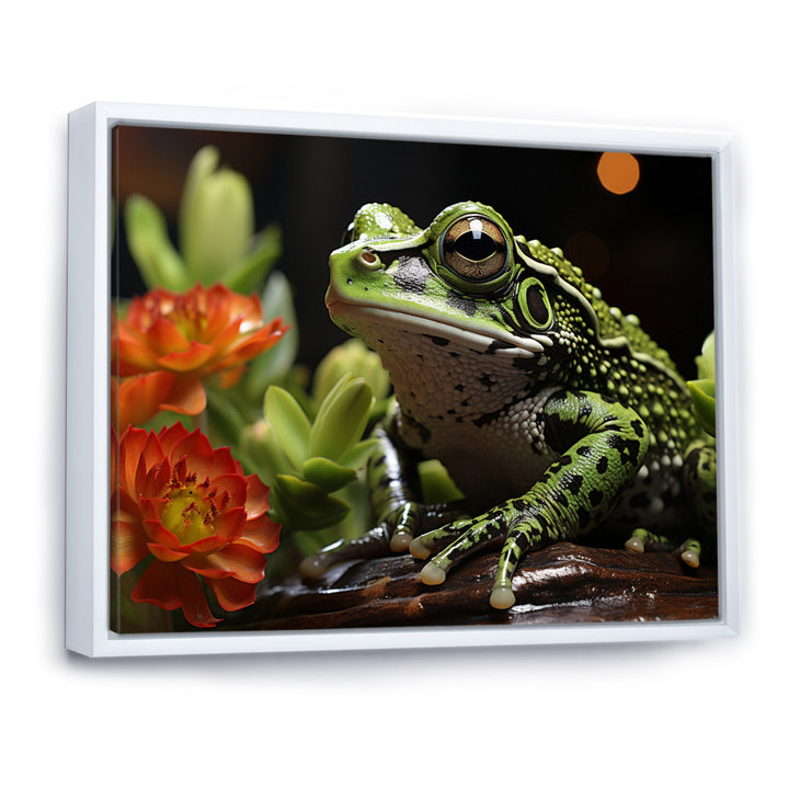 Frog Amphibian Serenade - Frog Bedroom Wall Art