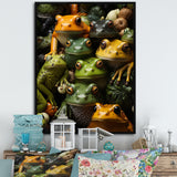 Toads Family - Frog Canvas Wall Art
