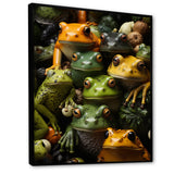 Toads Family - Frog Canvas Wall Art