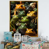 Toads Family - Frog Canvas Wall Art