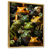 Toads Family - Frog Canvas Wall Art