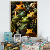 Toads Family - Frog Canvas Wall Art