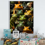 Toads Family - Frog Canvas Wall Art