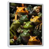 Toads Family - Frog Canvas Wall Art