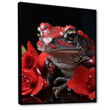 Red Frog Portrait - Frog Wall Decor