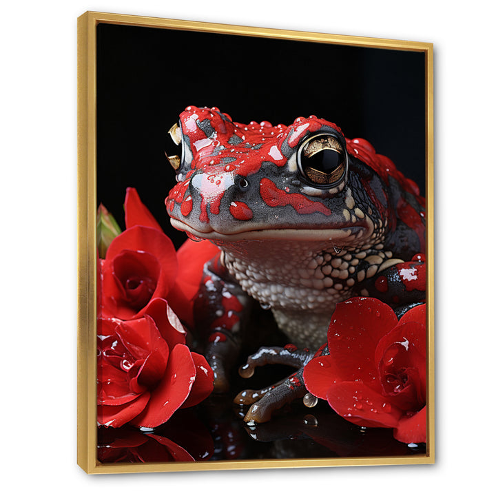 Red Frog Portrait - Frog Wall Decor