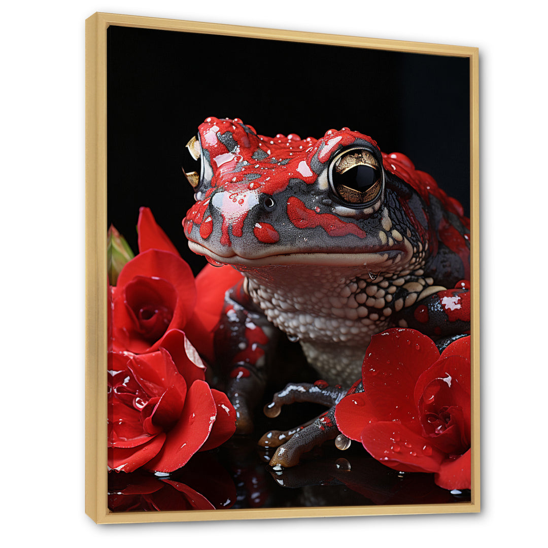 Red Frog Portrait - Frog Wall Decor
