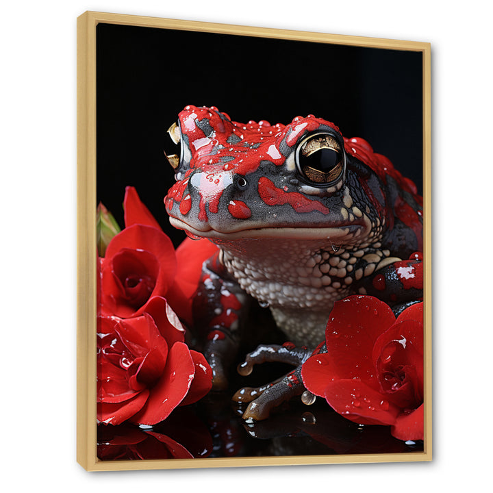 Red Frog Portrait - Frog Wall Decor