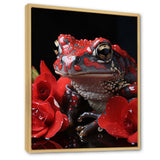 Red Frog Portrait - Frog Wall Decor