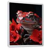 Red Frog Portrait - Frog Wall Decor