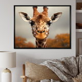 Giraffe Gentle Portrait - Giraffe Bedroom Wall Art