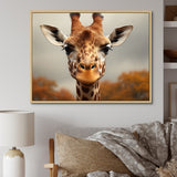 Giraffe Gentle Portrait - Giraffe Bedroom Wall Art
