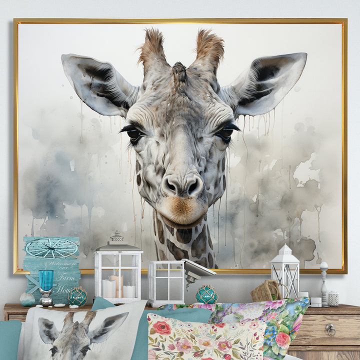 Giraffe Graceful Necks - Giraffe Canvas Wall Art