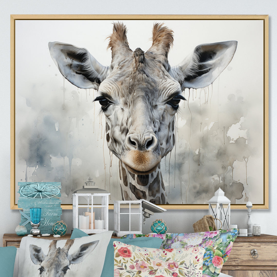 Giraffe Graceful Necks - Giraffe Canvas Wall Art