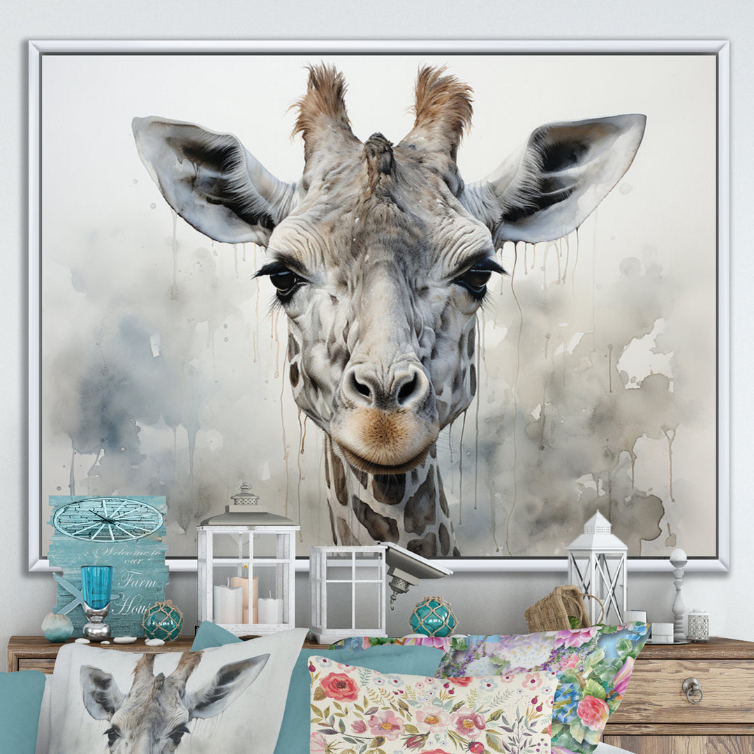 Giraffe Graceful Necks - Giraffe Canvas Wall Art