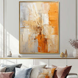 Glam Orange Beige Collage IV - Fashion Canvas Wall Art