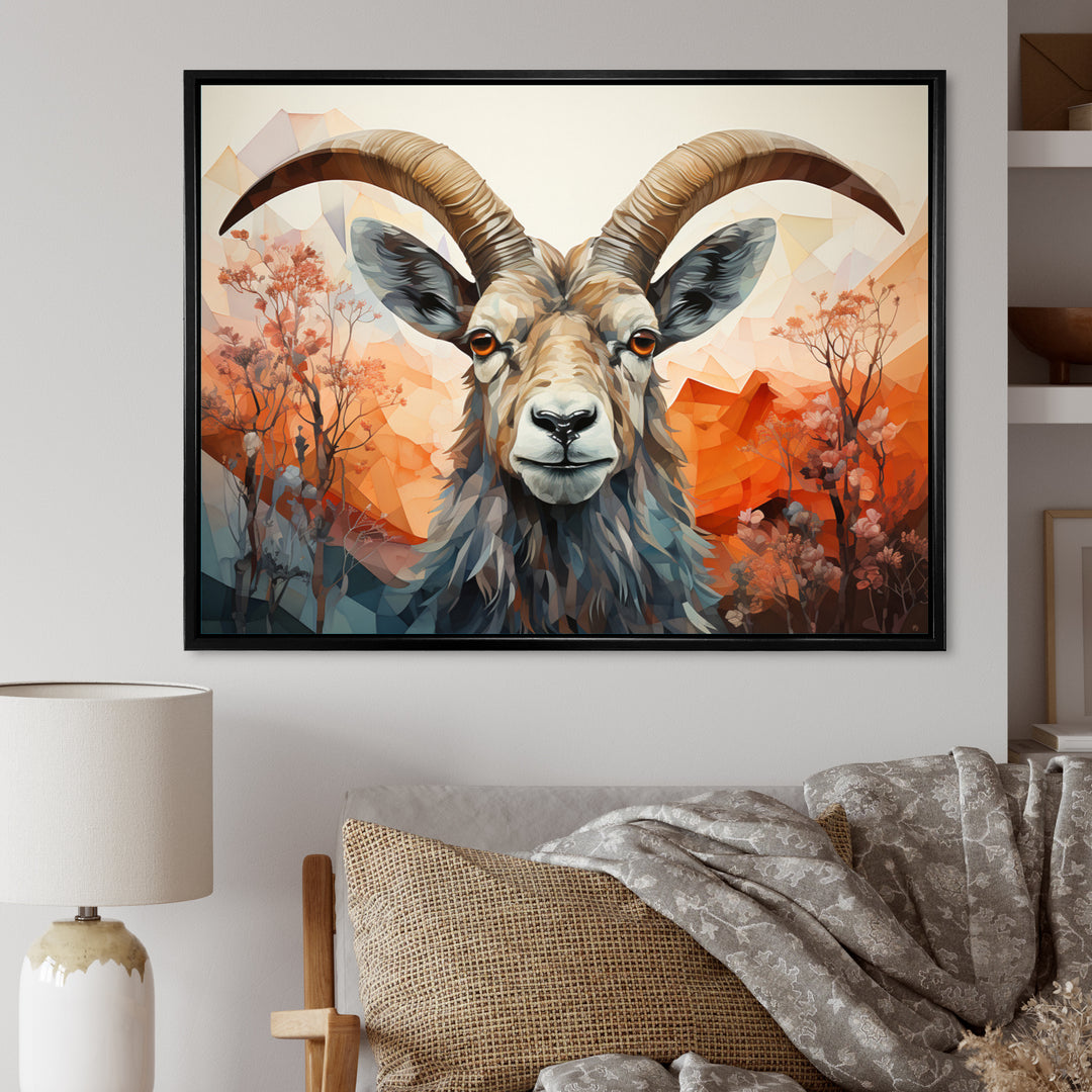 Goat Mountain Explorer Geometric - Goat Wall Decor