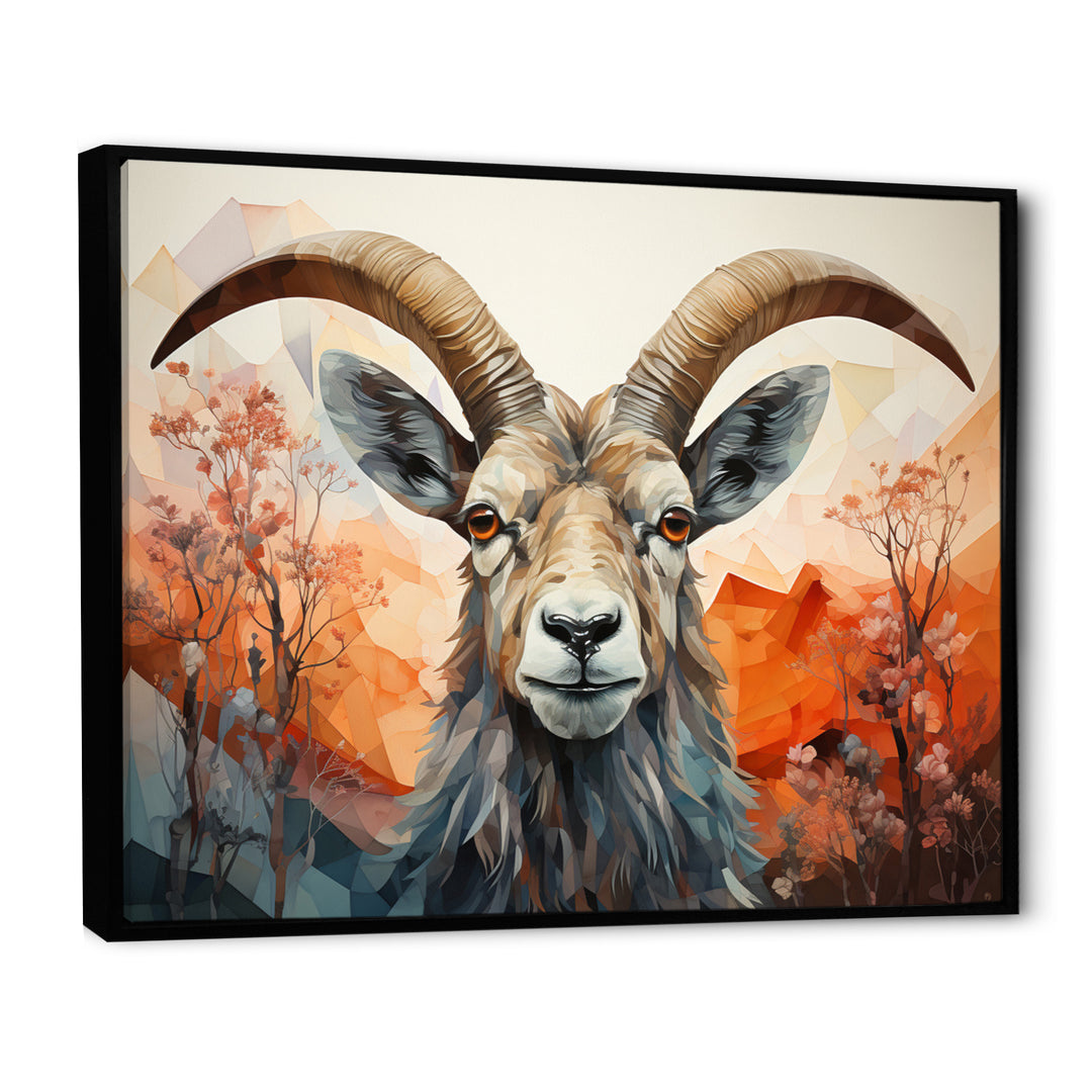 Goat Mountain Explorer Geometric - Goat Wall Decor