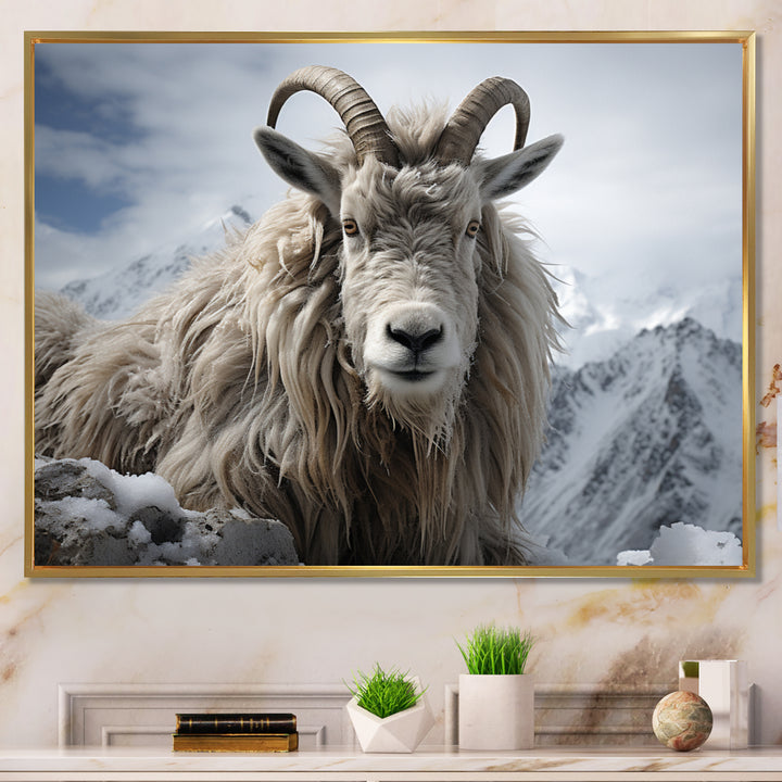 Goat Mountain Guardian - Goat Wall Art Prints